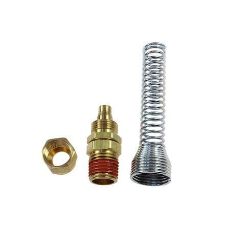 Coilhose Pneumatics Nylon Reusable Swivel Fitting 1/4" ID x 1/4" MPT NRS0404